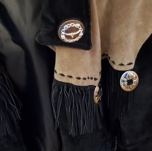 A Black & Tan Suede Jacket